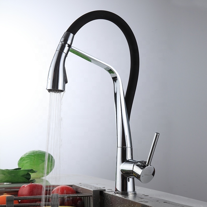 Kitchen Faucets single handle faucet water taps chrome brass cold and hot mixer kitchen sink faucets