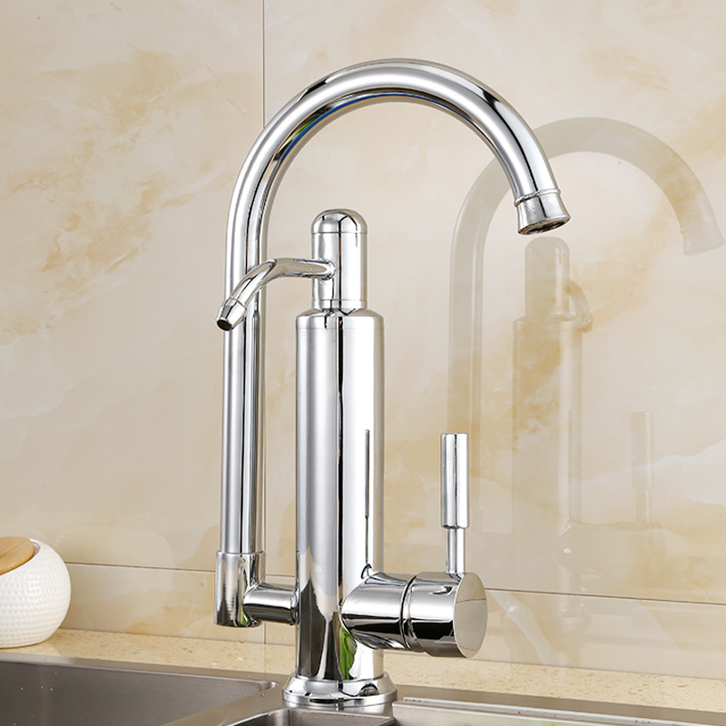 Hot And Cold water Kitchen Faucet Mixer taps gourmet kitchen Faucets stream deck Brushed Tap modern kitchen faucets