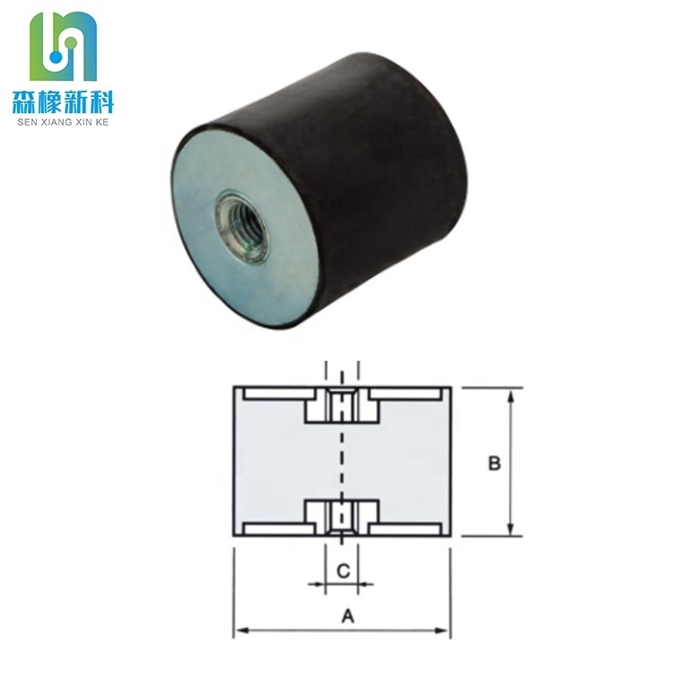 Factory supply rubber bumper anti vibration pads for generators, electric motor