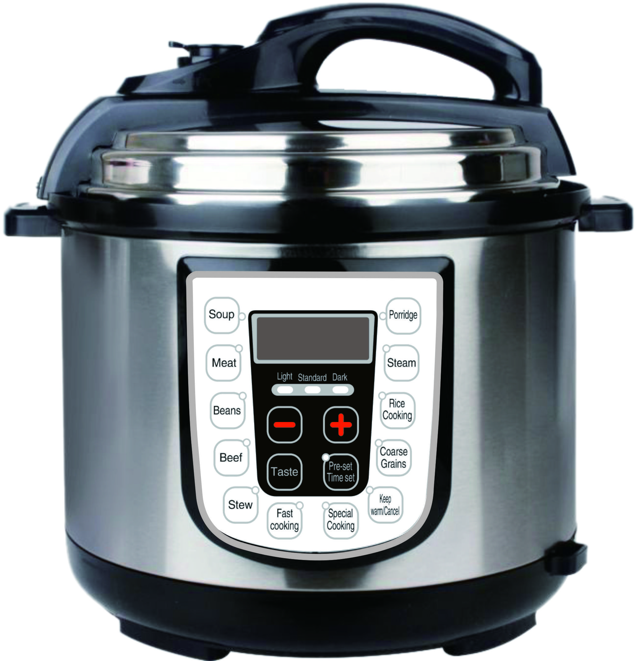 High Quality Olla a presion electrica 4Qt Electric Multifunctional Cooker Pressure Digital 800W/220V With Large Lcd Display