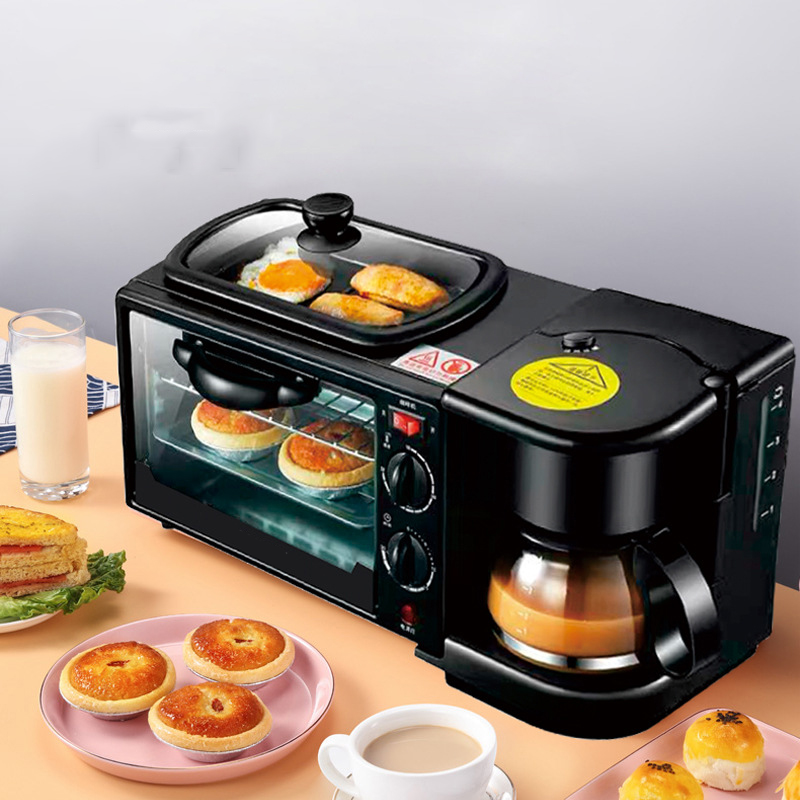 Breakfast Sandwich Maker Automatic Multi Function Coffee Maker Home 3 In 1 Breakfast Machine