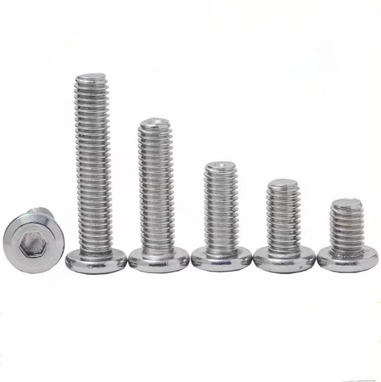 High Quality Stainless Steel 304 Flat Head Hex Socket Furniture Machine Screw bar Connecting Bolts