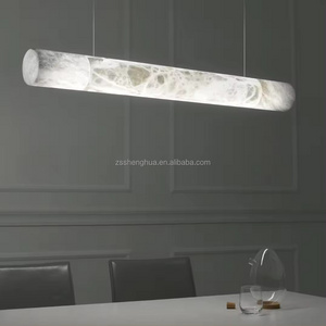 Unique Design Indoor Decoration Living Room Dining Room Apartment Modern Marble Irregular Led Pendant Light alabaster chandelier