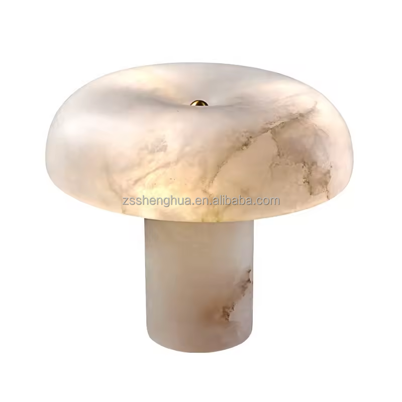 Marble table lamp New Design Color Simple Style Marble Mushroom Desk Lighting Best Sellers Product Alabaster Lamp