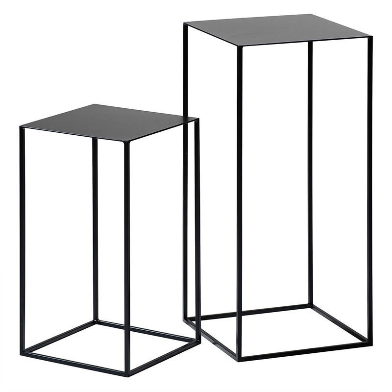 Tall Side Table Narrow Rectangular Console Compact Corner Stylish Sofa Tables Metal Flower Stand