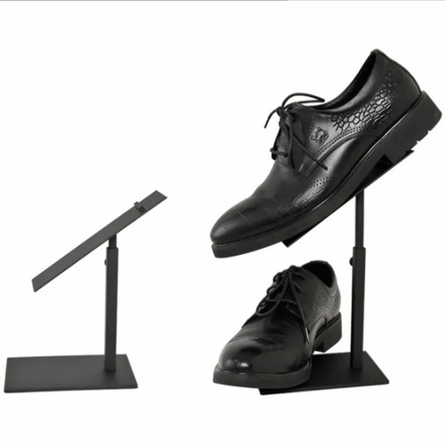 Hot Sale Fashion Retail Metal Adjustable Portable Shoe Display Stands For Shops