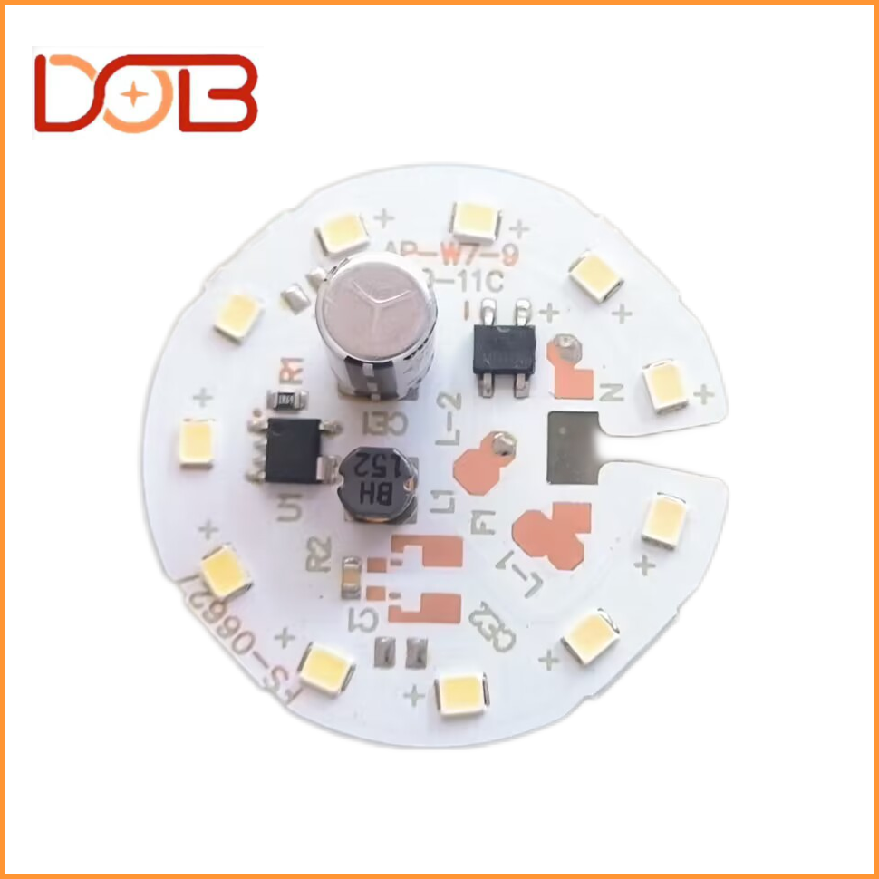 9w Double electrolysis High Brightness led smd2835 chip Rechargeable A Bulb Circular Board White Led Lamp Bulb Ac 220V Pcb Board