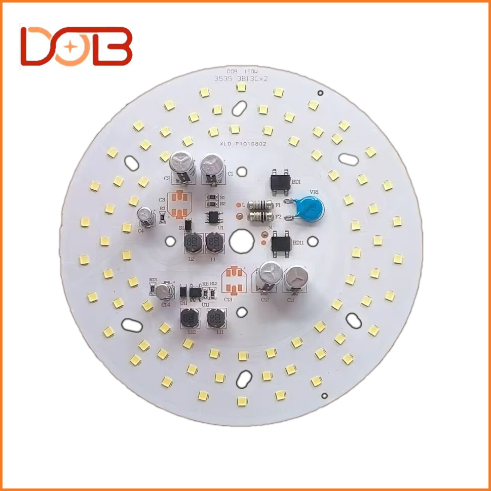 150w High Brightness Good Quality Led Chip 3535 Fin Bulb Light Circular Board Professional Smart Ic 6500K Lamp Bulb Pcb Board