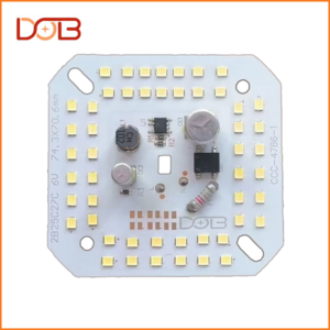 50w Rechargeable Ac85V-265V High Power Smd T Bulb Unassembled Ac 220V High Efficiency Driver-Free Lamp Bulb Dob Pcb Square Board