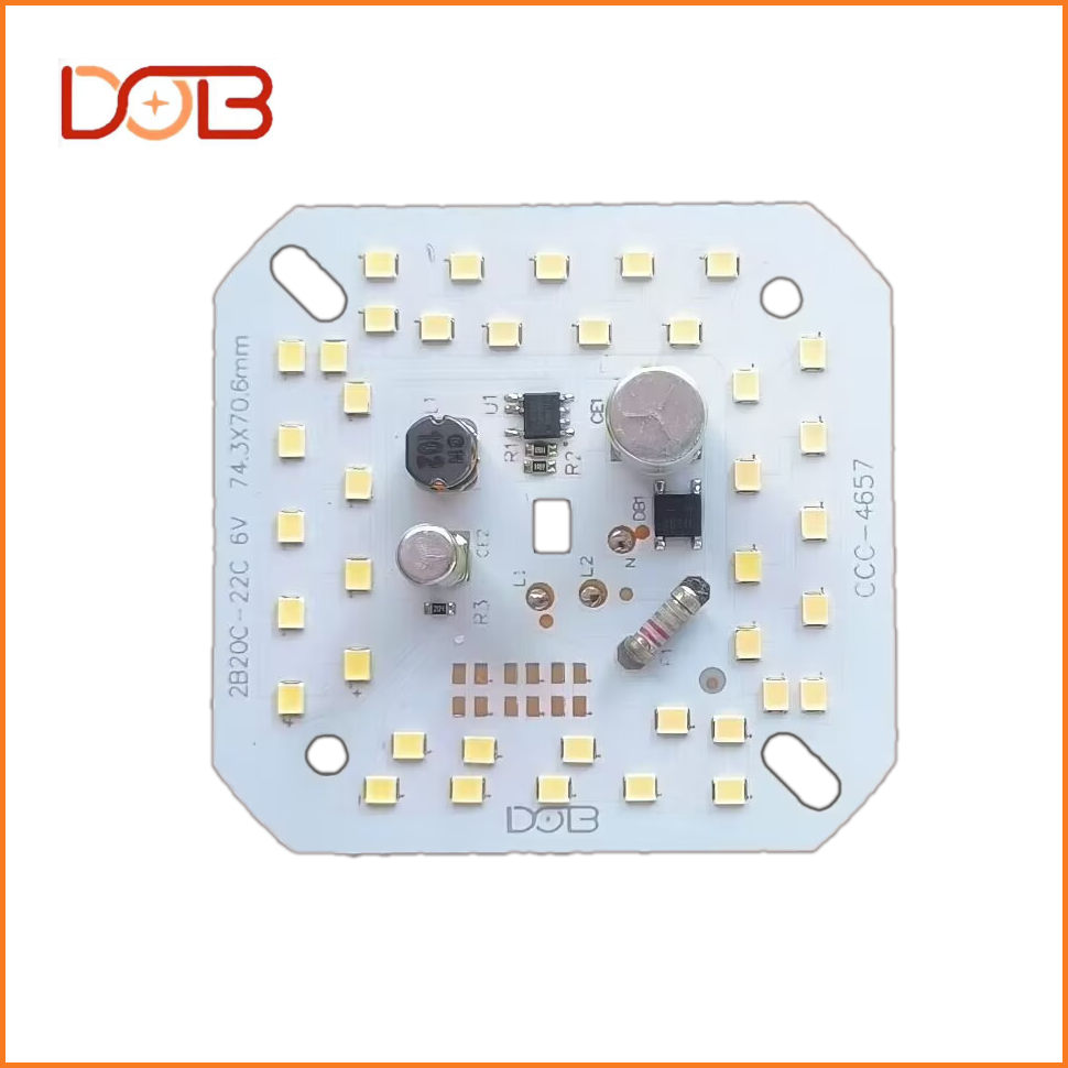 50w Ac 85V-265V High Voltage lighting bulbs Full Wattage T Bulb White Electronic Modern Design Dob Bulb Dob Led Light Pcb Board