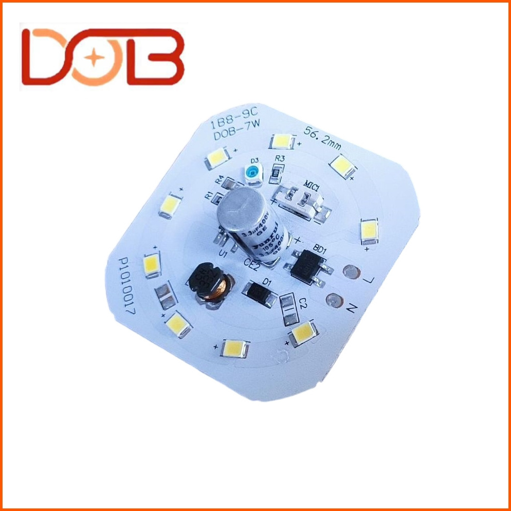 7w Voice controlled induction dob Super Lumen High Voltage For Home Square Board T Bulb Easy To Install Led  Dob Bulb Pcb Board