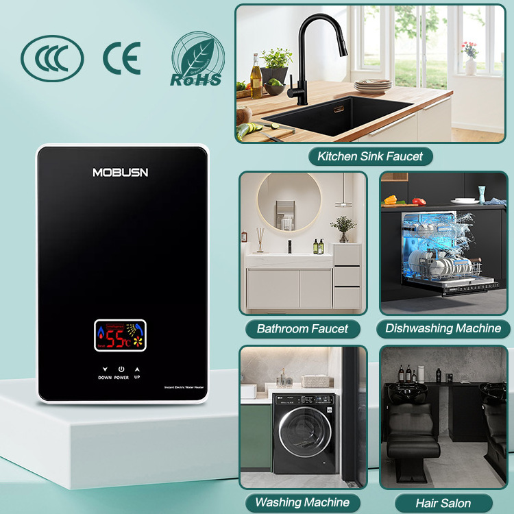 China Instant Hot Shower Tankless Electric Instant Mini Water Heater