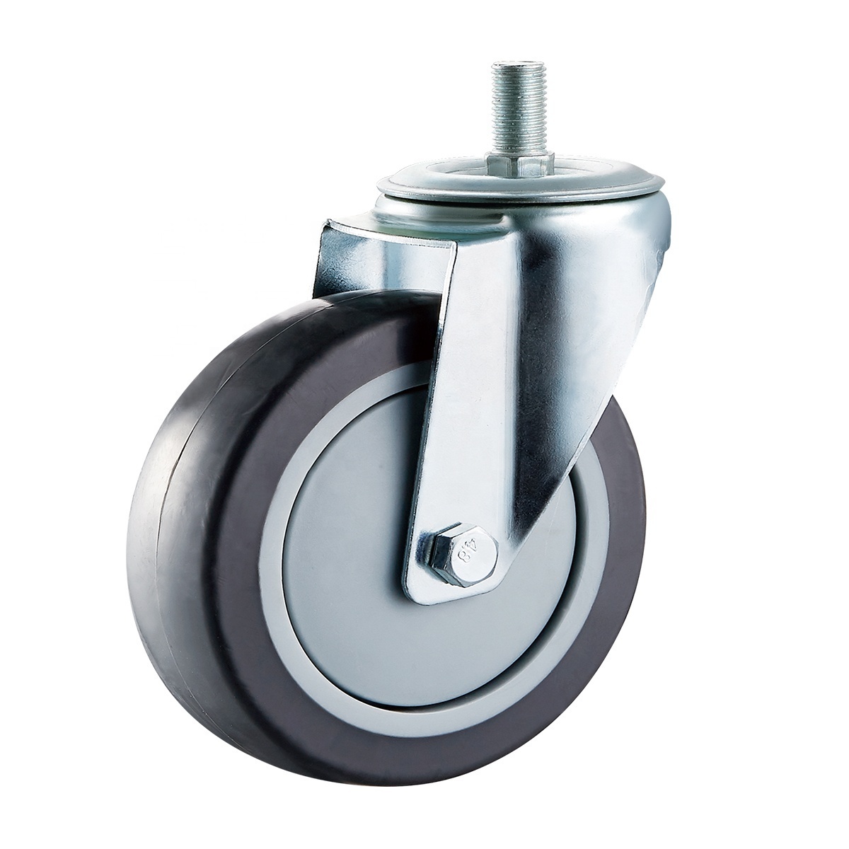 4 Inch Caster Wheels Heavy Duty TPR Rubber Dual Locking Swivel Casters for Furniture and Workbench Cart