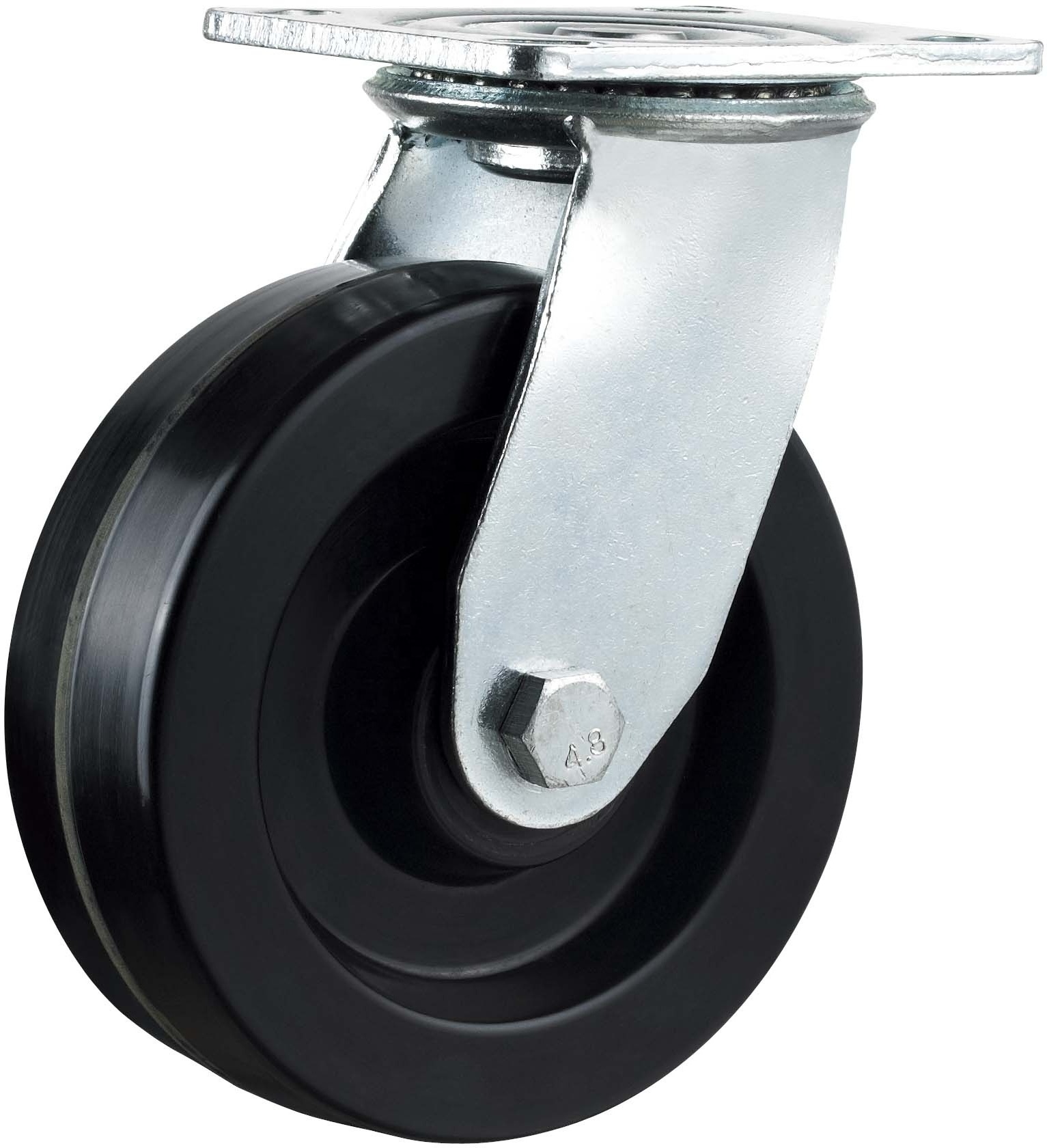 Caster Wheels 6 Inch Heavy Duty Casters Swivel Industrial Casters Polypropylene Castor Wheels for Cart Workbench Dolly Furniture