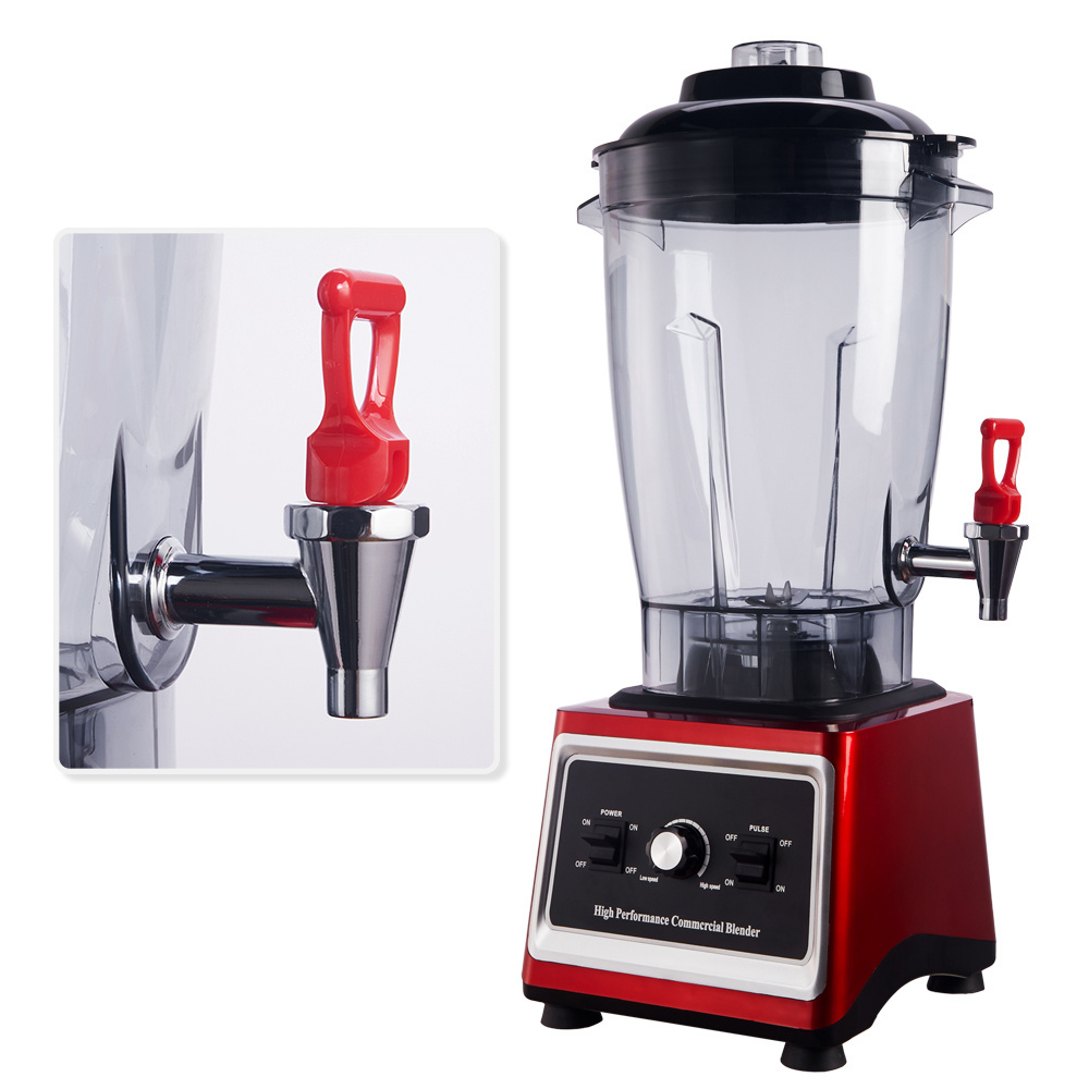 Silver Crest 10L Red Large Capacity Heavy Duty Juice Mixer Blender Machine Table Commercial Food Processor Blenders for Kitchen