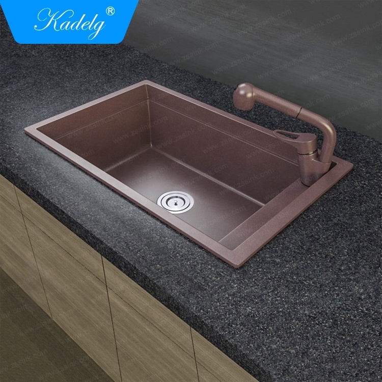 Single White Granite Kitchen Sink Farm Sink kitchen