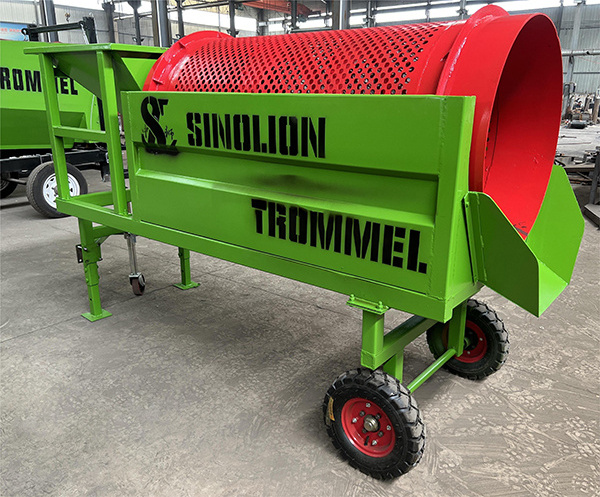 Hot Sale Carbon Steel Material Compost Small Trommel Screen rotating sieve aggregate trommel