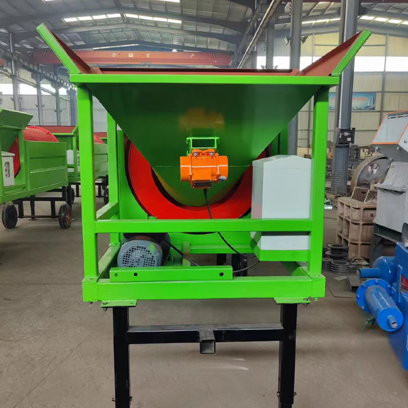 Hot Sale Carbon Steel Material Compost Small Trommel Screen rotating sieve aggregate trommel