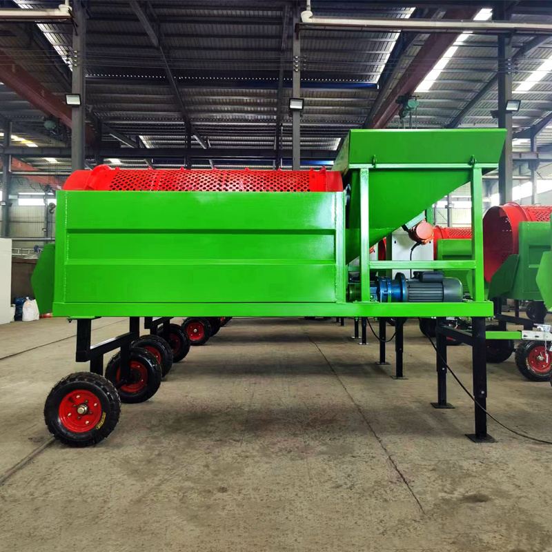 Hot Sale Carbon Steel Material Compost Small Trommel Screen rotating sieve aggregate trommel