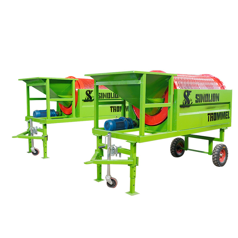 Best Price Black Dirt Trommel Screener Mobile Soil Vibrating Screen for Compost