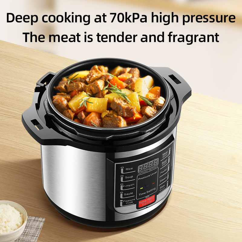 factory Best Seller  Programmable Pot Pressure Rice Cooker 1000w multi function 6l electric pressure cooker inner cooking pot