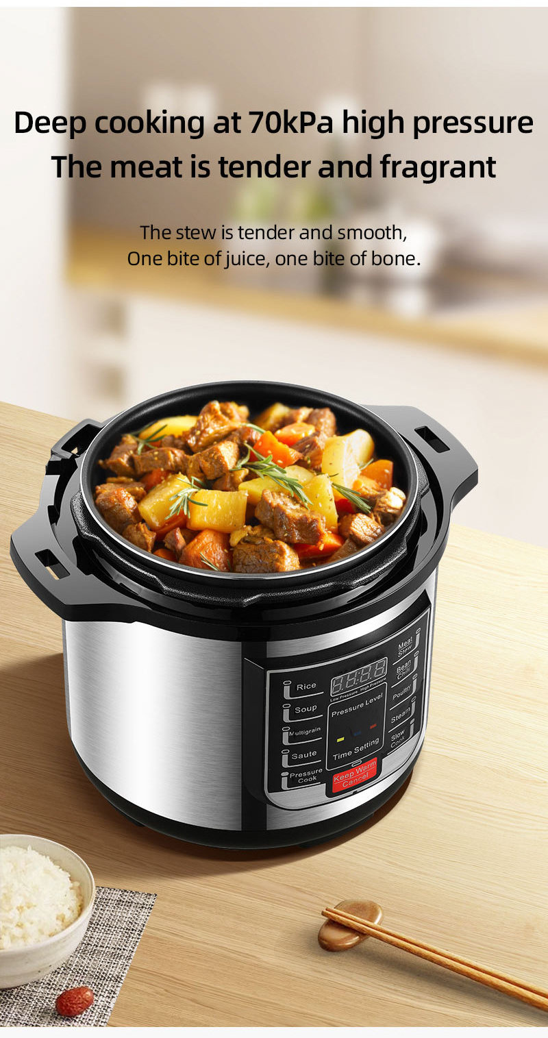 In stock 6L Electric pressure cooker Multi Cooker Non-Stick Coating Inner Pot Household Coocker 200l pressure cooker