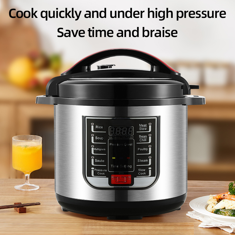 factory Best Seller  Programmable Pot Pressure Rice Cooker 1000w multi function 6l electric pressure cooker inner cooking pot