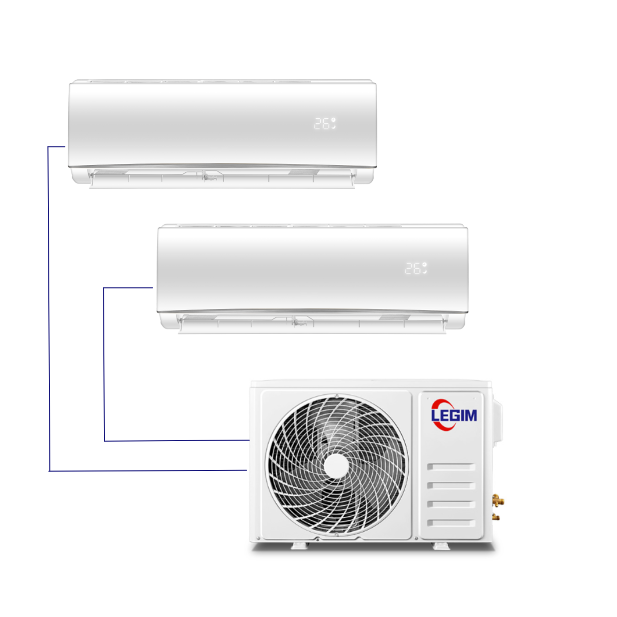 Gree VRF Air Conditioner 380V 50/60Hz Commercial Central Air Conditioning HVAC System Fan Coil Units Inverter Multi Zone AC