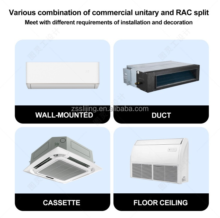 Commercial Vrf Units Conditioning Central System Ducted Split 24000/30000 Btu Vrf Air Conditioner Electric