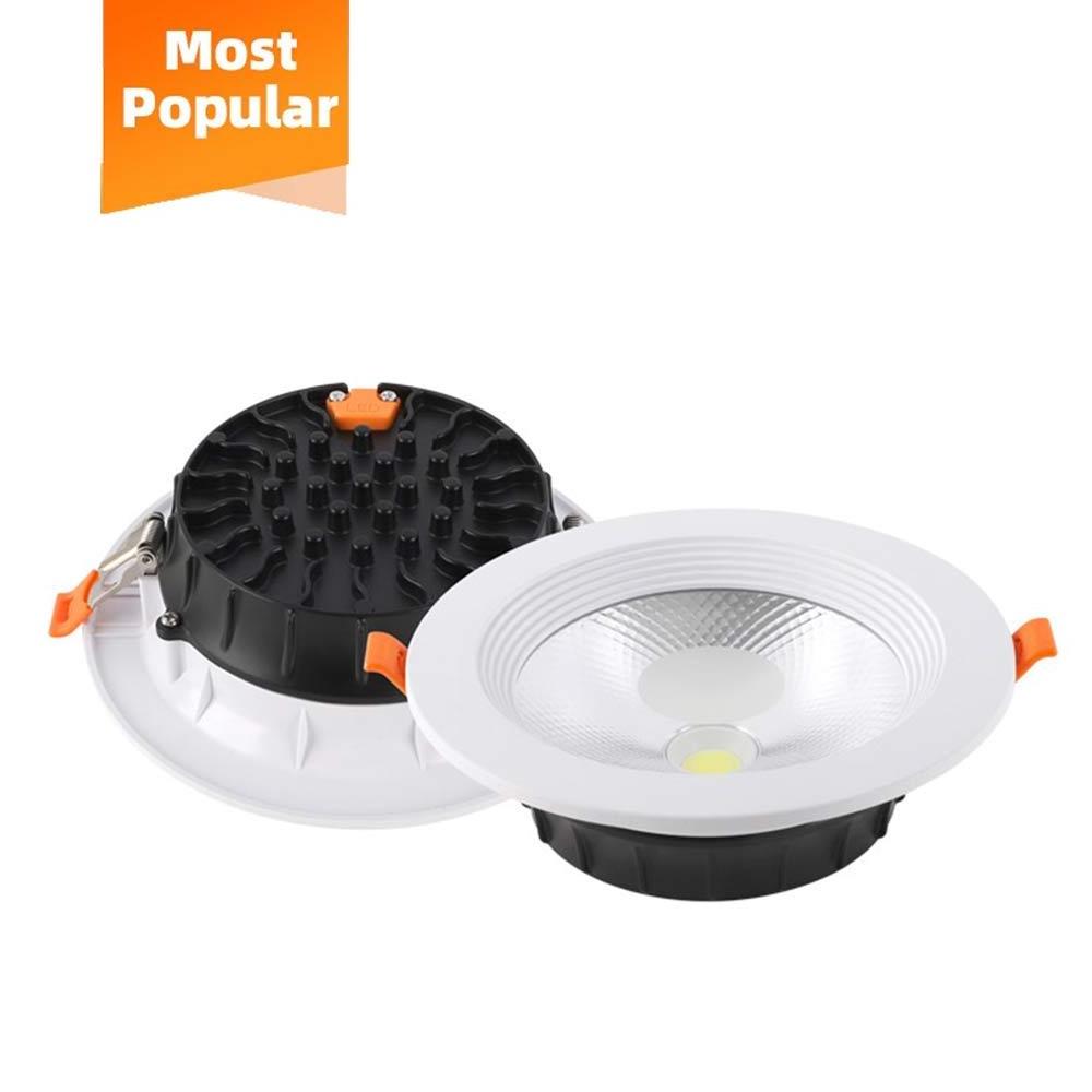 Adjustable ceiling trimless anti glare recessed 7w 10w 15w 20w 30w led cob downlight