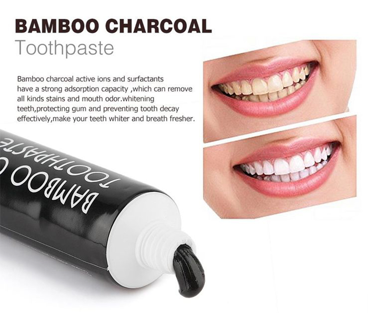 2024 New Arrival Activated Charcoal Teeth Whitening Toothpaste Organic Tooth Paste Bamboo Charcoal Toothpaste