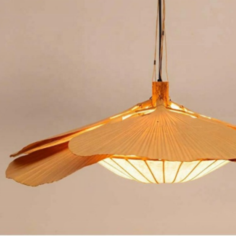 Top Quality Handmade Natural Ceiling Lantern Bamboo Wood Pendant Paper Shade Hanging Lamps