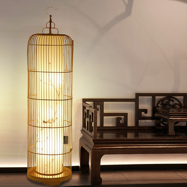 Wholesale Southeast Asian style Lamp Lanterns Cage Home Decoration Floor Lamp