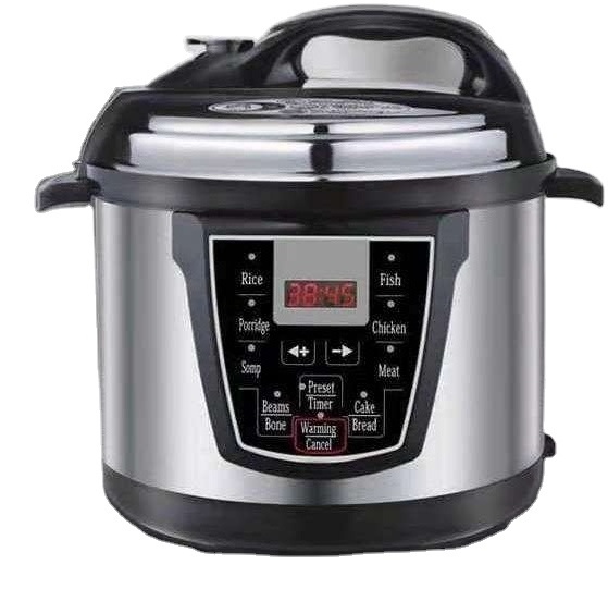 2024 Newest Multifunctional Slow Cooker Smart Programmable Rice Cooker 6L Electric Pressure Cooker with Warmer