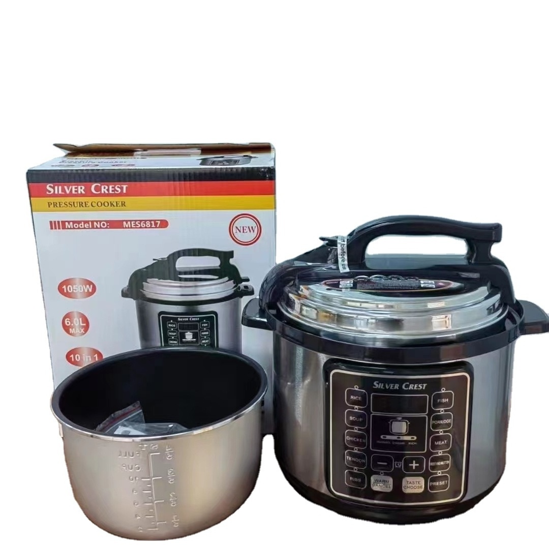 In stock Stainless Steel Pot  9-in-1 Multi-use  6L 8L  Electric Pressure Cooker  Instant Crock Pot Multi Cooker Rice