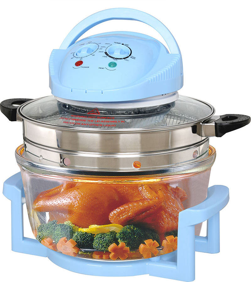 Multifunctional Infrared Halogen Oven Countertop Air Fryer With Stainless Steel Extender For Chicken Steak Fish Ribs