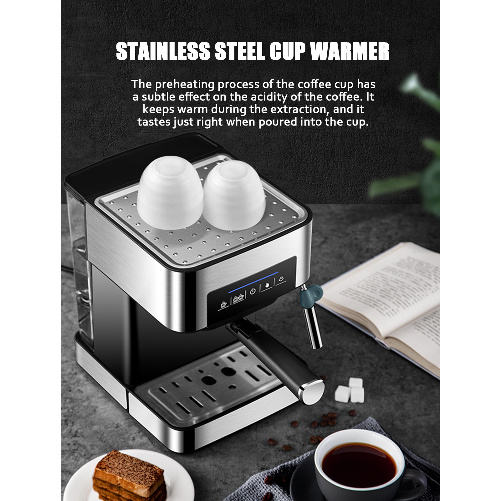 2024 New 110v/220v  American Drip airport Coffee Maker Brewer Digital Stainless Steel Electric comercial coffee machine