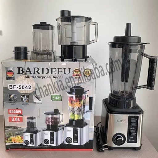 9500w 9525 Motor hot sell 3 in 1  2.5L 3 Lheavy duty  kitchen household fresh fruit juicer electrical smoothie mixer blender