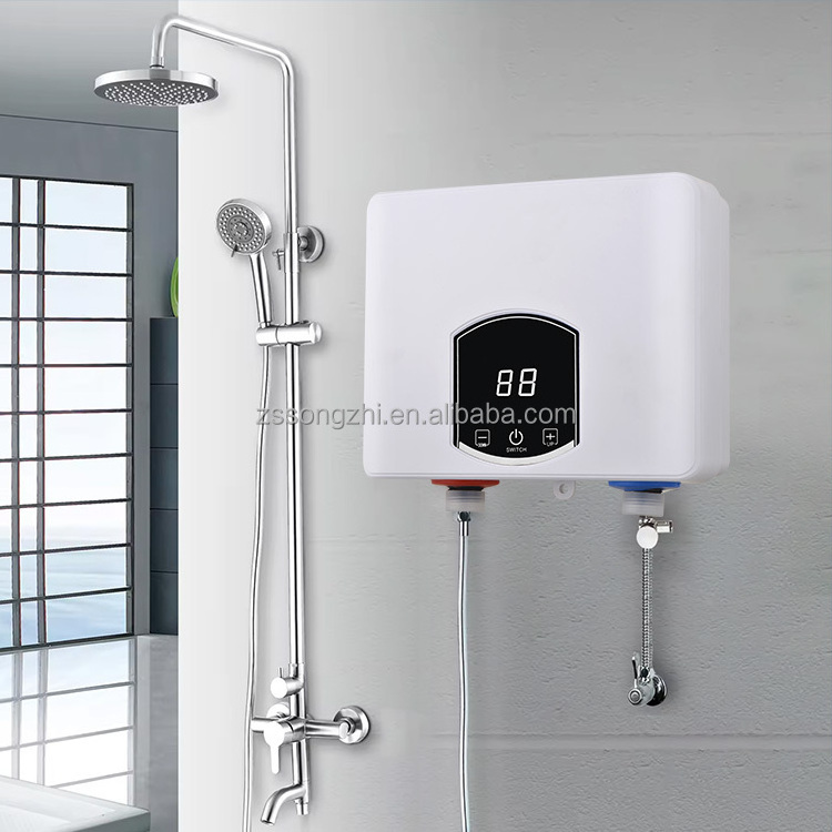 4500w for house tankless hot shower calentador de agua instantaneo chauffe eau electrique electric instant water heater