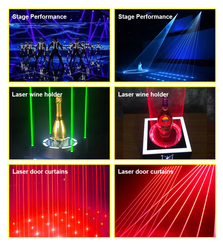 Laser bar nightclub KTV stage performance bar atmosphere green laser