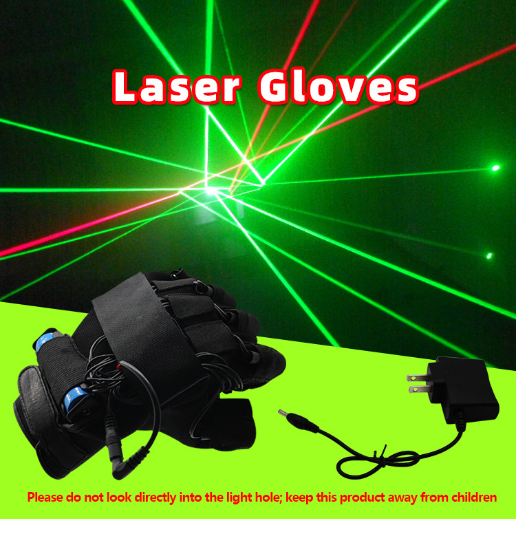 Laser Gloves With 7pcs Laser 2pcs Green +3PCS Red +2PCS Violet Bar KTV Nightclub  Stage DJ Club Party Show glove