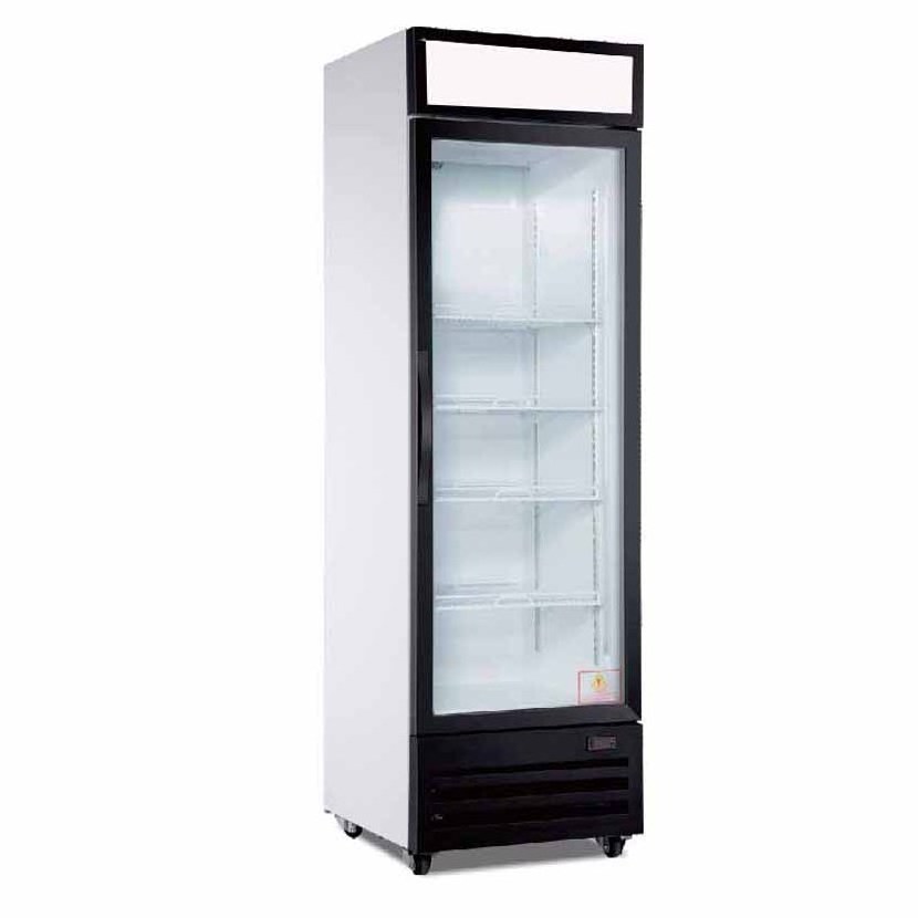 Vertical Upright Drinking One Glass Door Freezer Display Beverage cola Cooler Refrigerator for supermarket