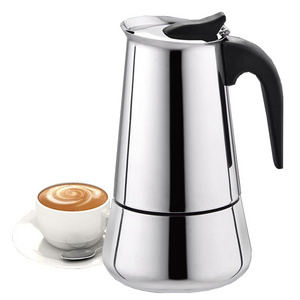 Portable Cafe Percolator Stainless Steel 12 Cups Italian Coffee Maker Stovetop Espresso Maker Moka Pot