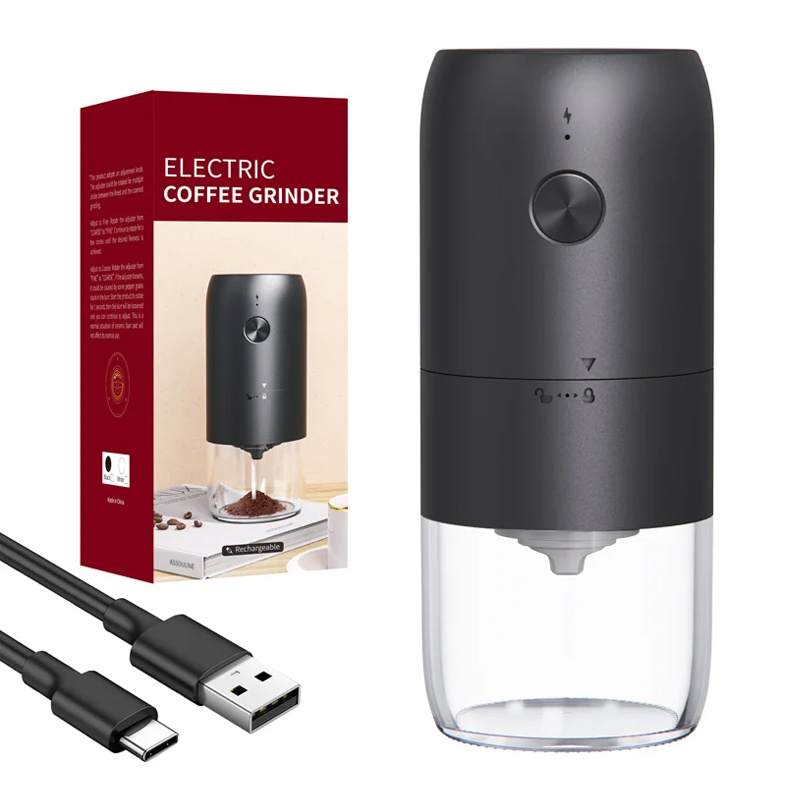 Small Cordless Mini Portable USB Rechargeable Bean Electric Coffee Grinder