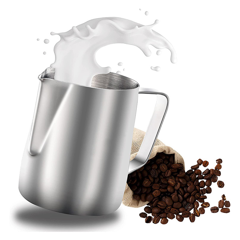 Measurement Mark Frothing Pitcher Coffee Tools Stainless Steel Milk Jug