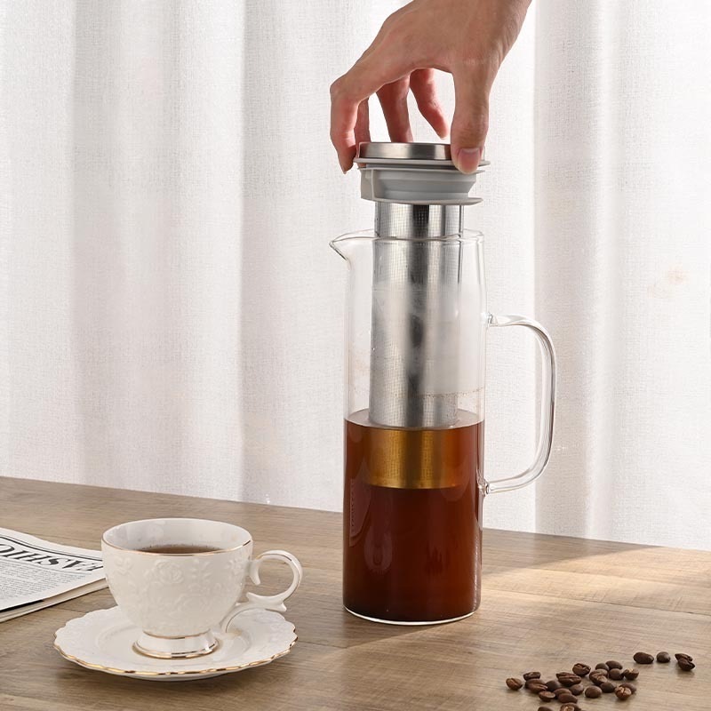 Handmade Pour Over High Quality Modern Style Portable Cold Brew Coffee Maker With Extra Filters