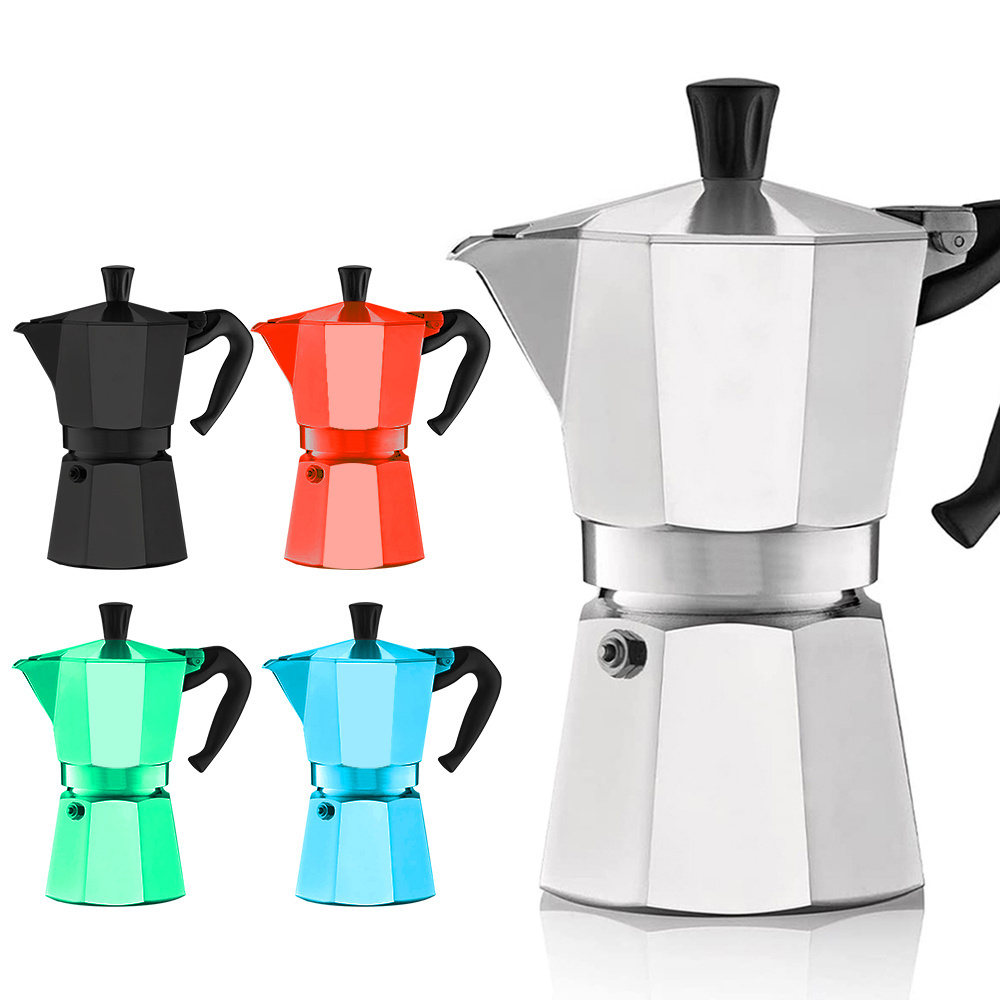 Commercial Induction Custom Modern Aluminium Stove Top Classic Italian Coffee Maker Electric Espresso Moka Pot Maker