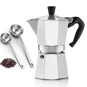 Portable Induction Italian Espresso Electric Aluminium Stove Top Pot Moka Coffees Maker