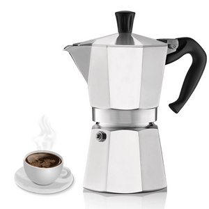 Espresso Wholesale Custom Italian Aluminum Coffee Maker Moka Pot For Classic Pot Moka Italian