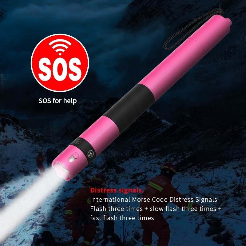 outdoor survival equipment 7 in 1 camping hiking emergency with SOS rechargeable led flashlight